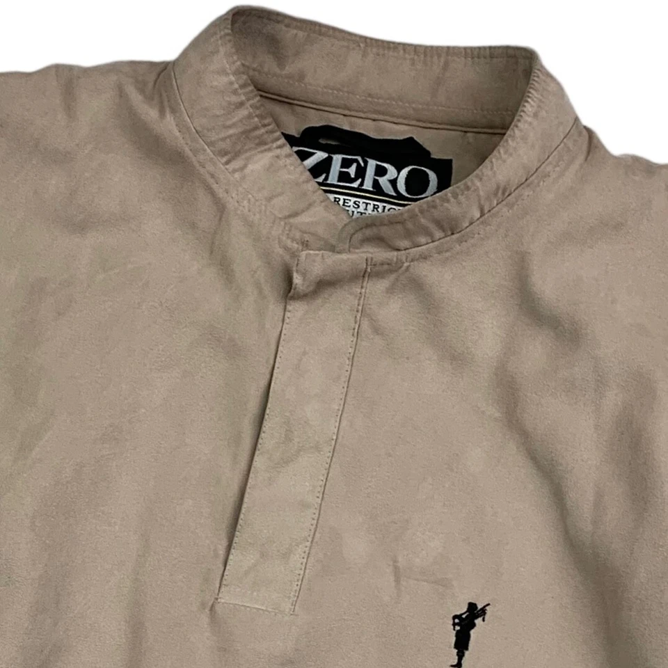 Zero Restriction Men's Microfiber 1/4 Zip Pullover Vest Tan/Beige • USA • Medium - Image 1 of 4