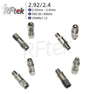 2,92 mm do 2,4 mm Wtyczka Gniazdo DC-40GHz Adapter RF MMwave Precyzyjne złącze testowe - Zdjęcie 1 z 17