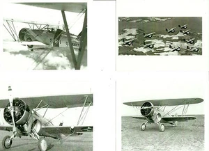 LOT OF 4 - WWII: #11 U.S. NAVY BIPLANES AIRPLANES 4" X 6" S & W PHOTOGRAPHS - Bild 1 von 5