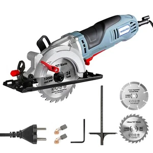 WORKPRO 750W Mini Kreissäge 4700 RPM,Handkreissäge Schnitttiefe 45 mm, 28 mm - Bild 1 von 9