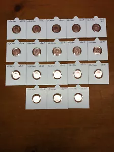 Vatikan 1 Cent 2002 - 2022 komplett prägefrisch (22 Stück) - Bild 1 von 1