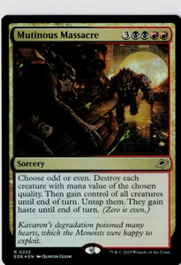 Mutinous Massacre | Foil | Edge of Eternities | 222 MTG - Picture 1 of 2