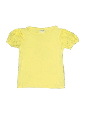 Crewcuts Outlet Girls Yellow Short Sleeve T-Shirt 4 - Image 1 of 2