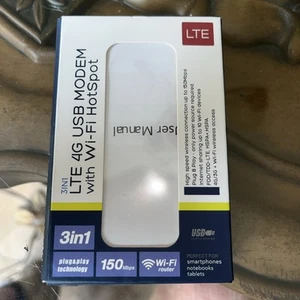 Nuovo router WiFi USB 4G con hotspot Wi-Fi 150Mbps mobile portatile ABS - Foto 1 di 5