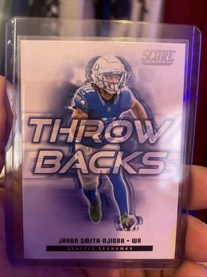 2025 Score - Throwbacks Jaxon Smith-Njigba #5 Seattle Seahawks Card - Image 1 of 2