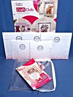 Crafters Companion Craft Club #14 Decoupage 49 pieces in Set HTF New Free Ship - Image 1 of 4