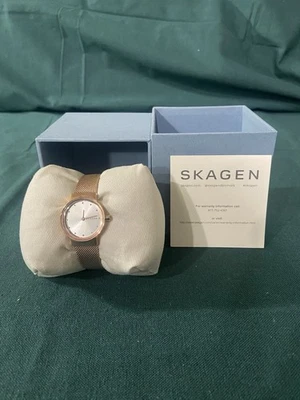Reloj Skagen Damas 26mm Freja Tono Oro Rosa Acero Malla SKW2665 ¡NUEVO!    Foto 1 de 2