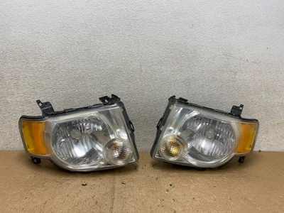 2008 to 2012 Ford Escape Headlights Left+Right Side Set Halogen V3592 DW - Image 1 of 4