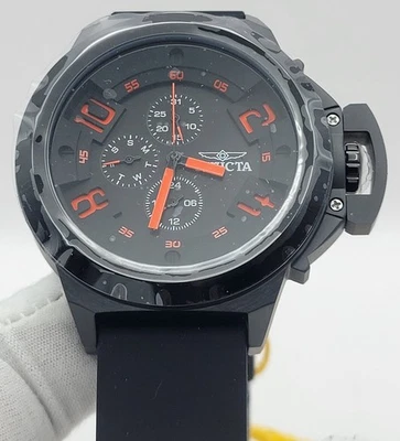 Reloj Hombre Invicta Cordoba 49796 Negro 48mm Silicona Banda Negra Resistente al Agua Foto 1 de 4