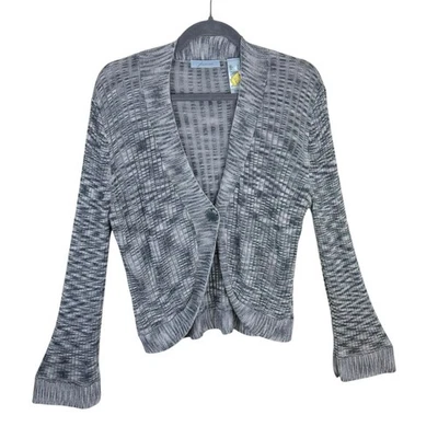 Cárdigan JH Collectibles Gris Brezo Manga Larga Campana Elástico Botón Frontal XL Foto 1 de 4