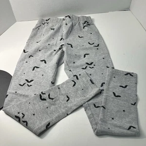 Halloween Leggings Girl's Size 8 Osh Kosh Gray With Halloween Bats - Picture 1 of 5