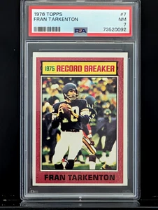 1976 TOPPS FRANK TARKENTON PSA 7 - Picture 1 of 1