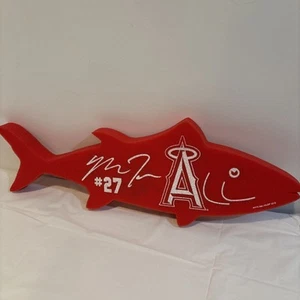 Los Angeles Angels MIKE TROUT #27 Foam Fish Trout Hat SGA - Picture 1 of 4