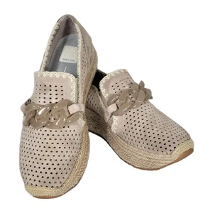 Dolce Vita Mujer Jhenee Alpargata Tenis Talla 9 Gamuza Perferada Natural Usadas en Excelente Condición  - Imagen 1 de 11