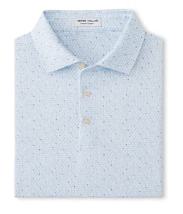Peter Millar Sommer bequem Lacrosse AOP Print Polo Shirt MS25WK14S Größe L - gebraucht, in einwandfreiem Zustand - Bild 1 von 13