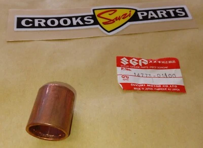 Conector de cobre silenciador/silenciador interior Suzuki 14773-01A00 TS125X 1983 a 1988 Foto 1 de 4