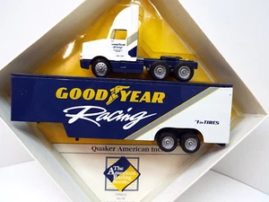 GOODYEAR RACING DIE CAST TRANSPORTER TRUCK & TRAILER..ISSUE # 20 - Picture 1 of 24