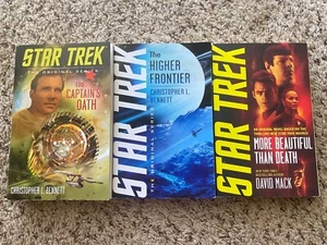 π Star Trek Original Series Paperback Books Lot of 3 Movie Tie In TOS Benett - Picture 1 of 13