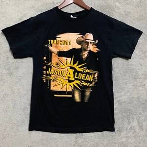 Camisa Jason Aldean Adulto Mediana Negra 2011 Kinda Party Music Tour Country - Imagen 1 de 6