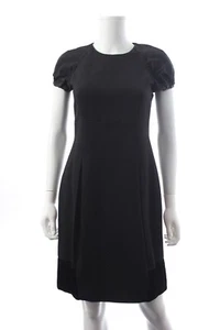 Etro Short Sleeved Jacquard Sheath Dress / Black - Picture 1 of 4