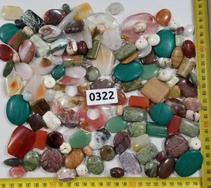 Edelsteine-Halbedelsteine gebohrt MIX DIY Schmuck 760 Gramm - Bild 1 von 4