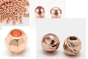   Spacer 3-7mm Spacer Metallperlen rosegold gold silber gunmetal 5-20 gr - Bild 1 von 32