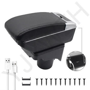 Armrest Box for Volkswagen VW Golf 6 Hatchback2010-2012/Jetta 2007-2012 With USB - Picture 1 of 16