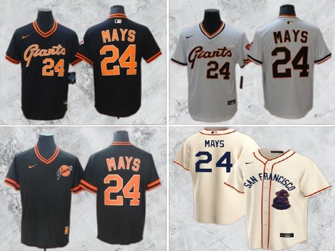 San Francisco Giants #24 Willie Mays Men's Cool Base Stitched Jersey All Sizes Cover