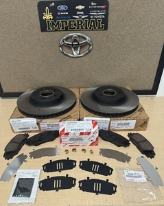 Rotores, pastillas y cuñas Toyota Matrix 2009-2013 tracción delantera 1,8 L genuino fabricante de equipos originales - Imagen 1 de 11