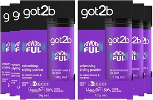 Got2B Powderful Volumizing Styling Powder By Schwarzkopf - 10g Pack 6 - Picture 1 of 6