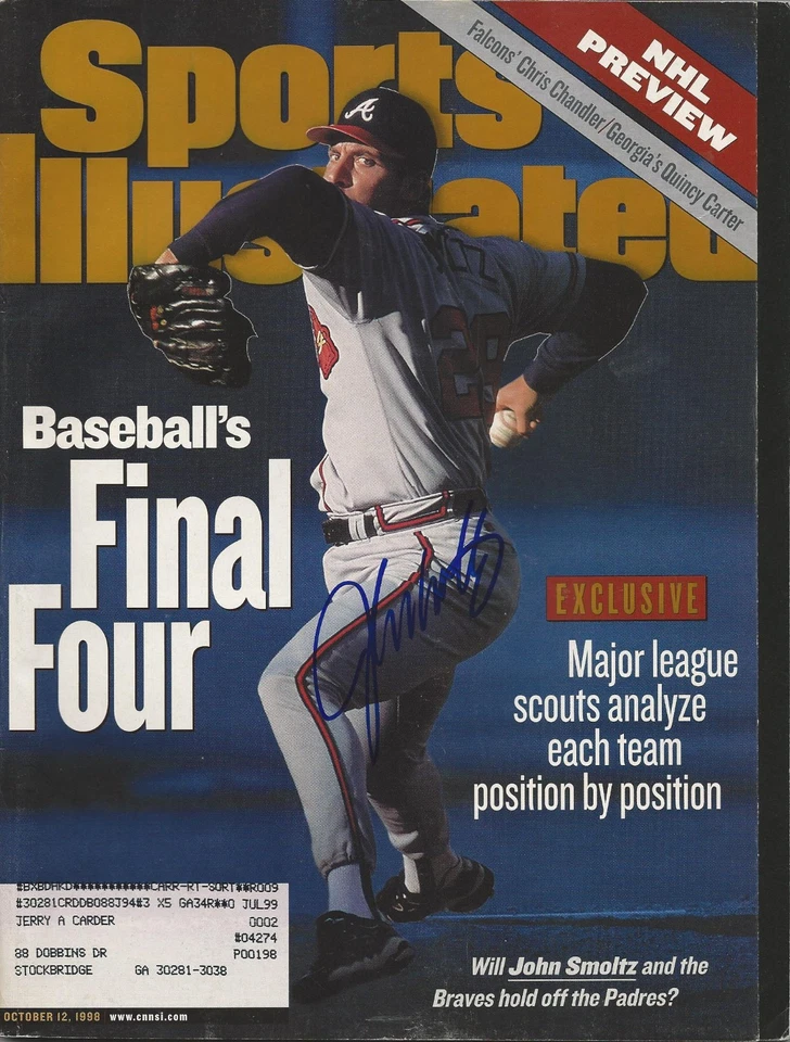 GFA Sports Illustrated JOHN SMOLTZ Signed SI Magazine AD1 COA - Image 1 of 1