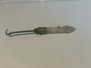 Victorian Button Hook Mother Of Pearl Handle - Picture 1 of 3