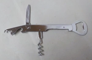 Metall Sommeliermesser-Kellnermesser-Korkenzieher Flaschenöffner kleine Messer - Bild 1 von 3