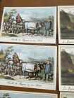 Job Lot 25 x Vintage French Postcards of Lithographs Pyrenees Unused