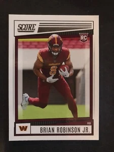 2022 Score Brian Robinson Jr.  RC #338 Washington Commanders - Picture 1 of 2