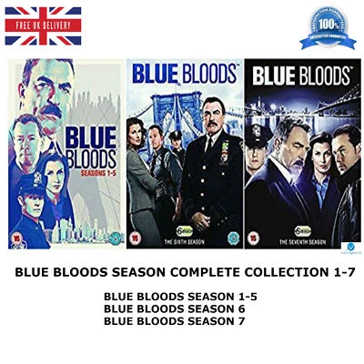 BLUE BLOODS Season 1-7 Complete Series 1 2 3 4 5 6 7 + Bonus Sealed Region 2 DVD - Image 1 of 4