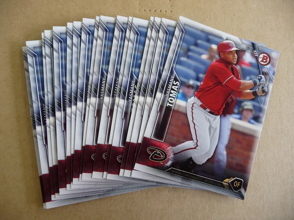 2016 Bowman BASE PAPER YASMANY TOMAS LOT OF 17 CARDS DIAMONDBACKS #6 - Image 1 of 1