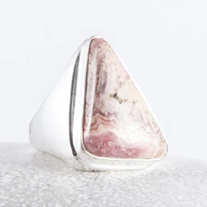 Zauberhaft schöner Silberring, Ring, Siegel, Rhodochrosit, Rosa, Dreieck 61 - Bild 1 von 4