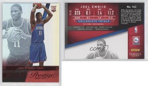 2014-15 Panini Prestige Bonus Shots Red Premium /199 Joel Embiid #163 Rookie RC