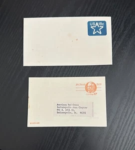 ๐ช USPS 1981 Envelope 18 Cents + 10 Cents Used John Hancock Postcard - Picture 1 of 6