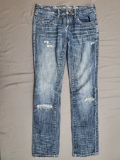 Converse One Star Jeans Womens Size 4 Crosby Tom Boy Mid Rise Medium Blue Denim