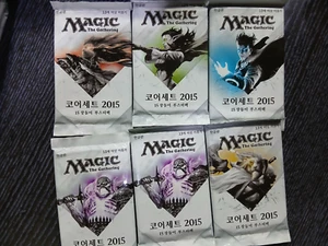 [Factory Sealed] MTG Korean, 2015 Core Set, 6 x booster packs - Picture 1 of 1