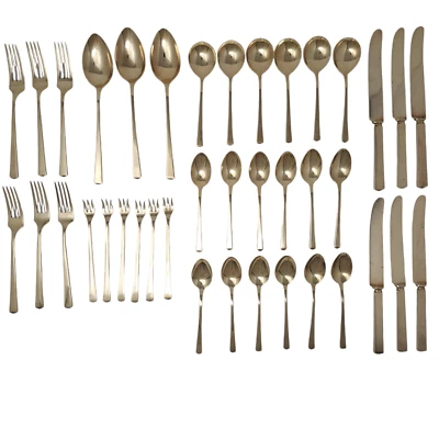 Vintage Dirigold Dirilyte Goldware Empress Flatware Silverware Brass - Image 1 of 4