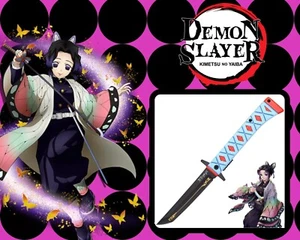 Navaja de Bolsillo 9" Anime Demon Slayer Espada Arma Kochou Shinobu Asistida por Resorte - Imagen 1 de 5