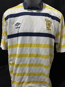 Scotland Away Shirt 1988/90 42” Large Original Rare And Vintage - Picture 1 of 10