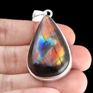 Handmade Labradorite Fire Pendant Ethnic Fashion Jewelry Collection XG-700 - Picture 1 of 37