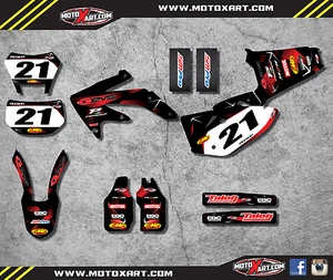 Honda CRF 450X 2005 / 2016 BARBED STYLE stickers / decals Full Custom Graphics - Bild 1 von 2