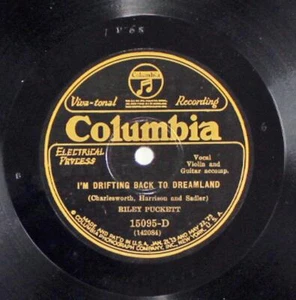 Riley Puckett, My Carolina Home - Drifting Back to Dreamland, Columbia 15095-D - Picture 1 of 2