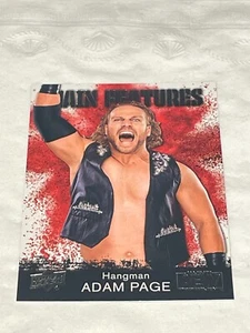 Hangman Adam Page AEW Main Features Card Upper Deck MF-25 Silver Foil 2021 First - Picture 1 of 1