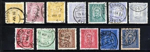 PORTUGAL 1892-94 Rey Carlos Set Mixto Perfs 242 a SG 274 VFU - Imagen 1 de 2
